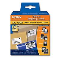 ETIQUETA PRECORTADA BROTHER DK1202 BLANCA  300 ETIQUETAS 62X100 MM COMPATIBLE CON QL´S ETIQUETA PRECORTADA BROTHER DK1202 BLANCA  300 ETIQUETAS 62X100 MM COMPATIBLE CON QL´S